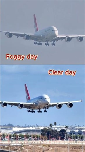 Two different LA skies, One giant - Qantas A380 #qantas #a380 #planespotting #aviation