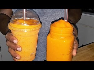 Homemade Mango Carrot Slushie