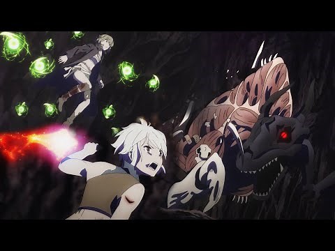 Bell and Ryuu VS Juggernaut Final Battle - DanMachi / ダンまち