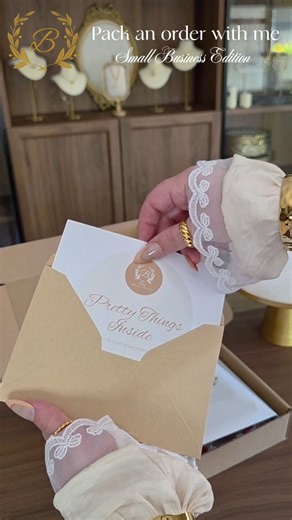 Berri Boutique Jewellery® on Instagram: "Pack an order with me 🤎 Every detail matters 🤍 Carefully wrapped, beautifully finished, ready to sparkle ✨️ ✨️ High quality stainless steel with gold ✨️ Waterproof • Non Tarnish • Allergy Free 📦 Worldwide Shipping 🛒 Shop Now: www.berriboutiquejewellery.com #asmr #asmrsounds #packingorders #packwithme #jewelry"