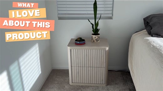 Watch Quick Look at Modern Nightstands w Push Spring Open Drawers on Amazon Live