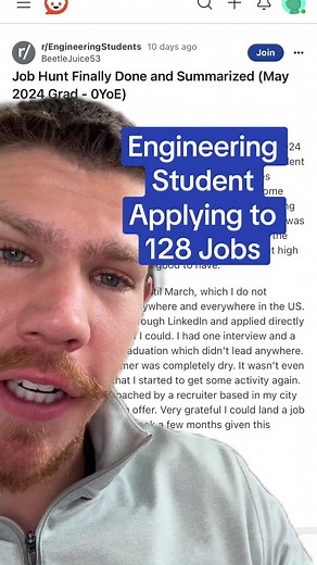 Engineering Student Applying to 128 Jobs