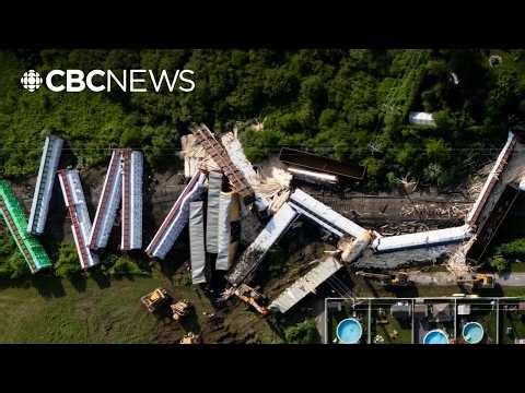 'I feared for my life’: Witness describes 45-car train derailment in Quebec
