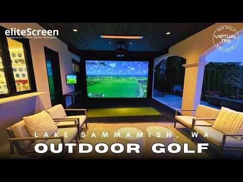 Premium Trackman Patio Golf Simulator | Lake Sammamish, WA