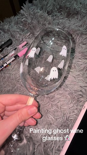 Painting Ghost Wine Glasses