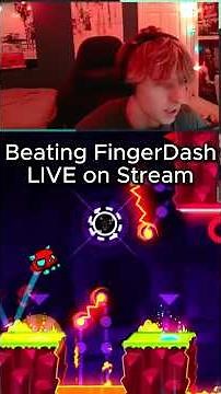 Beating FingerDash LIVE on Stream! 🔥 | Geometry Dash Insane Main Level
