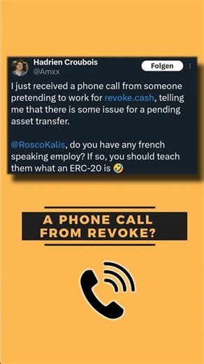 Got a call from Revoke.cash? It's a scam.