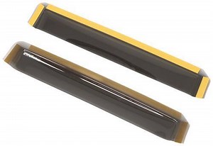 WeatherTech Side Window Air Deflectors with Dark Tinting - Rear - 2 Piece WeatherTech Rain Guards WT