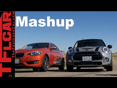 2015 BMW 228i vs MINI Cooper S Mashup Drag Race & Performance Review