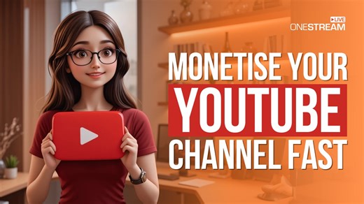 14 reactions | Still waiting to get monetized on YouTube? Here’s EXACTLY why it’s not happening (and how to fix it).  Stop posting random videos and hoping for the best. In this video: - The 5 real reasons your channel isn’t growing - The cheat code to hit monetization FASTER Smart, simple moves that actually work in 2025 (no fluff, no boring advice) Ready to make YouTube work for you? Hit play! | OneStream Live | Facebook
