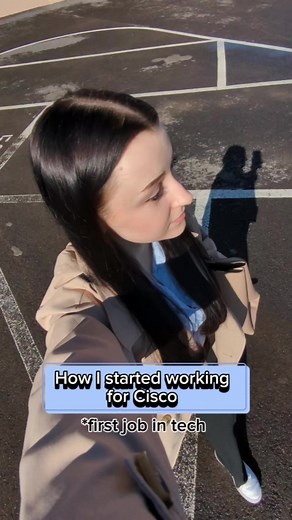 How I got my first job in tech #techtok #cisco #networking #ccna #engineer #it #ncr #tech #inspiration #motivation #computerscience #womenintech #usa #fyp