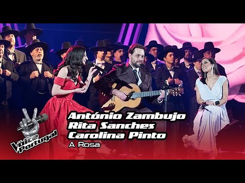 António Zambujo com Carolina Pinto & Rita Sanches - "A Rosa" | The Final | The Voice Portugal