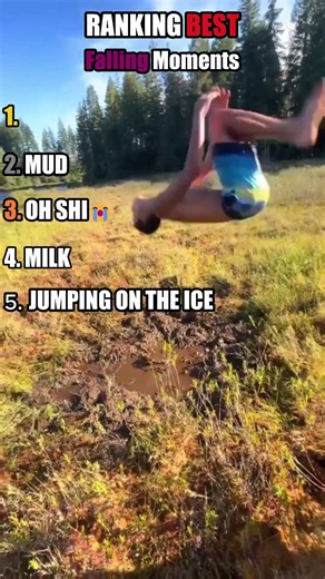 RANKING BEST FALLING MOMENTS🤣 #fail #ranking #top5 #entertainment #shorts