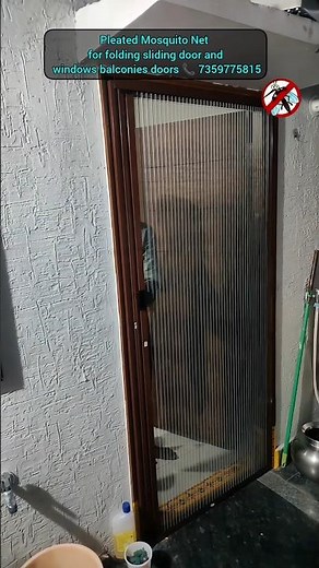 Mosquito nets for folding sliding door Windows balconies #hyderabad #viralvideo #homemosquitoscreen