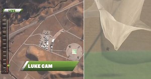 Skydiver Jumps Out of Plane With No Parachute and Lands Into Giant Net