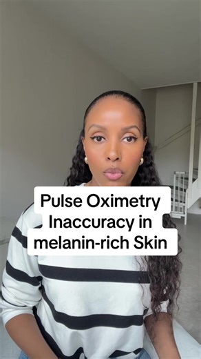 Pulse Oximetry Inaccuracy in melanin-rich Skin #medicine#blackskin#nurseoftiktok#diversity#equality#healthcare#bias#