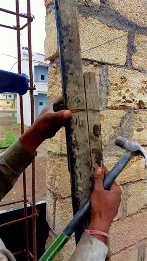 column installation trick Column Corner Trick 🔥 #shorts #trending #construction #viral #naofloppa