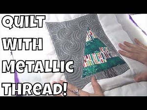 How to Quilt with Metallic Thread from the BACK of Your Quilt!