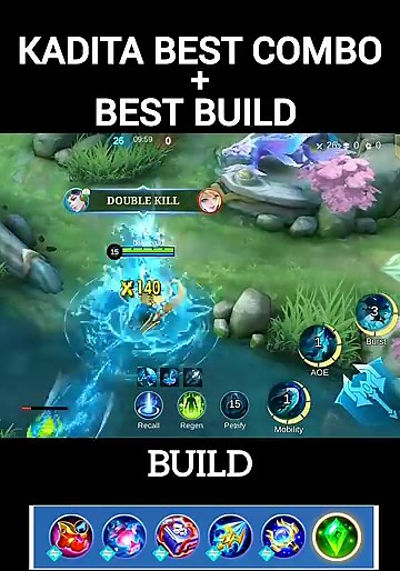 MLBB KADITA COMBO AND BUILD #mlbb #mlbbshorts #ml #mobilelegends #mlbbhighlights #shorts