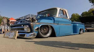Holley LS Fest 2021: Twin-Turbo, Bagged 1965 Chevrolet C10 is a Tire-Smoking, Rolling Billboard