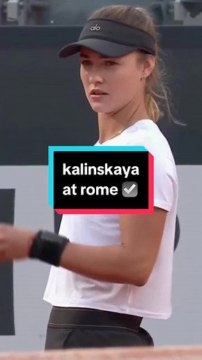 Anna Kalinskaya Takes Rome by Storm - Unforgettable Tennis Moments