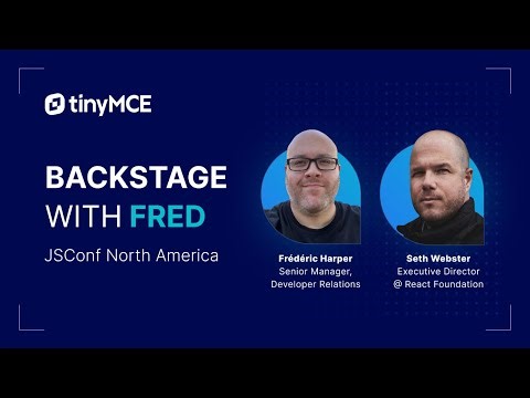 Backstage with Fred - JSConf US, Interview with Seth Webster