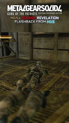 MGS4: Flashback of Naomi's Revelation!💔#shorts #gaming #metalgearsolid #viralvideo #mgs #edit