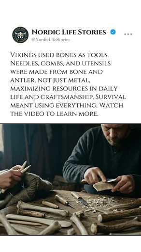 Bones became everyday Viking tools #tools #vikinghistory #vikings