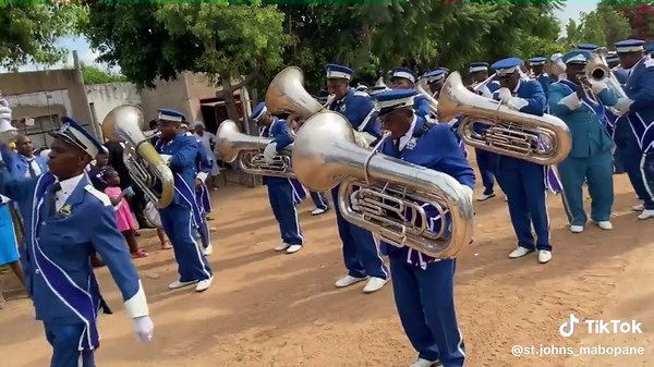Mabopane brass band 💙🤍📍Thabane 2023🕯 #stjohnsapostolicfaithmission��💙🤍#mabopane/mhinga brass band #sama28#sama28
