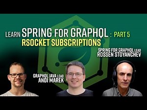 Spring Tips: Spring for GraphQL: Streaming Subscriptions with RSocket