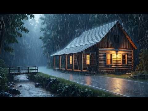 Heavy Rain Sounds for Sleep & Relaxation | Relaxing Heavy Rainstorm Nature Sounds 🌧️⚡ ASMR