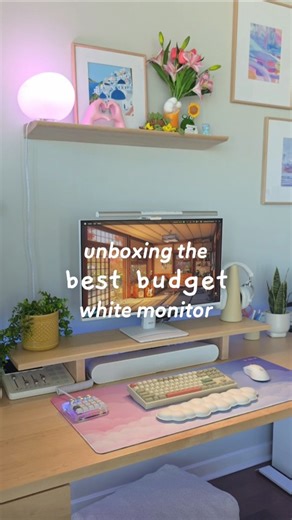 Christina 🎀 astronuggie | unboxing the best budget monitor for gaming & productivity from MSI! @msigaming_canada - the MSI PRO MP275W E2 White ✨️... | Instagram