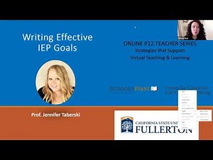 K12 Online Teaching Webinars: Writing Effective IEP Goals