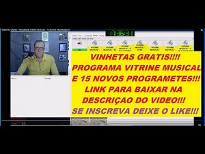 VINHETAS GRATIS - PROGRAMA COMPLETO VITRINE MUSICAL- 15 NOVOS PROGRAMETES - RADIOS - WEB RADIOS