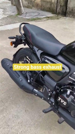 New TVS ronin 2026 lightning black base model with exhaust note.. Value for money bike. #tvsraider