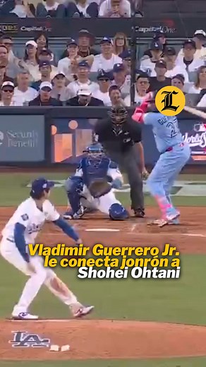Vladimir Guerrero Jr. pegó cuadrangular de dos carreras frente a Shohei Ohtani y los Azulejos de Toronto toman ventaja 2-1 contra los Dodgers de los Angeles en el cuarto juego de la Serie Mundial #ListínDiario | Listín Diario