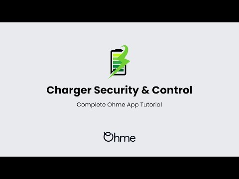 Charger Security & Control – Complete Ohme App Tutorial