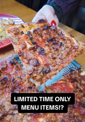 Limited time only menu items? Let’s hear your thoughts!! ➡️ Meat Lover’s Pizza ➡️ Chicken Cutlet Sandwich w/ mozzarella, prosciutto, roasted peppers balsamic glaze We need to know in the comments!👇🏼 #pizza #yum #fyp #phillyeats #southjerseyeats