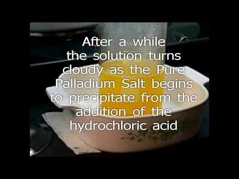 Palladium Refining Dissolving Impure DMG Extracted Pd Salt i