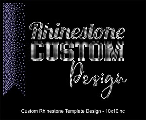Custom Rhinestone Template Design 11x11inc Custom Rhinestone Template Svg Eps for Cricut and Silhouette Digital Design - Etsy