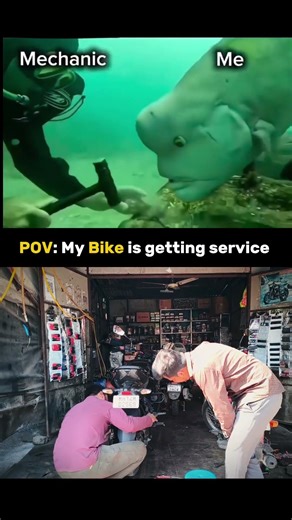 Bike servicing 🧐 #funny #youtubeshorts