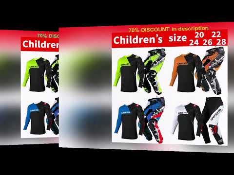 A must-have product! mx gear set kids Motocross Jersey and Pants kids children Set Dirt Bike MTB D
