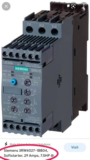 Siemens 3RW4027-1BB04 Compact Soft Starter Overview