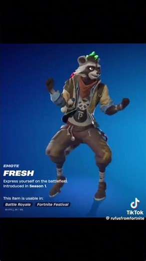 #fortnite #emote legendary fresh emote