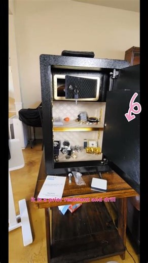 Book Safe with Key Lock, Portable Metal Safe Box, 9.5" x 6.1" x 2.2" Black & Navy Blue Large, Secret