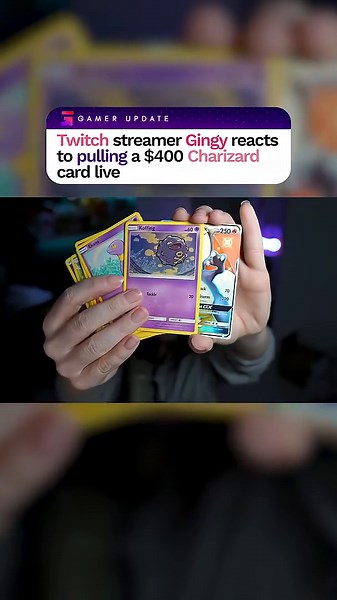 Gingy: Twitch streamer pulls rare $400 Charizard Pokemon card!