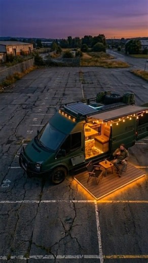 He Turned a Wrecked Van Into This #vanlife