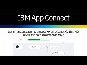 Design an application to process XML messages via IBM MQ and insert data in a database table