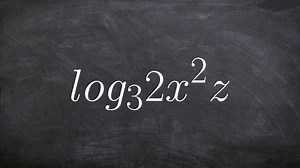 Math tutorial for expanding a logarithmic expression