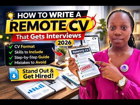 How to Write a Remote CV That Gets Interviews in 2026 | Uko wakwandika CV iguhesha akazi online
